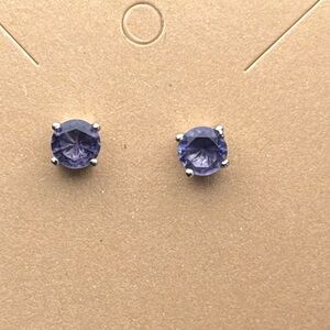 Purple Stud Earrings